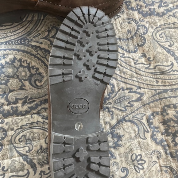 Men's Gucci suede horse bit lug sole - Picture 3 of 4